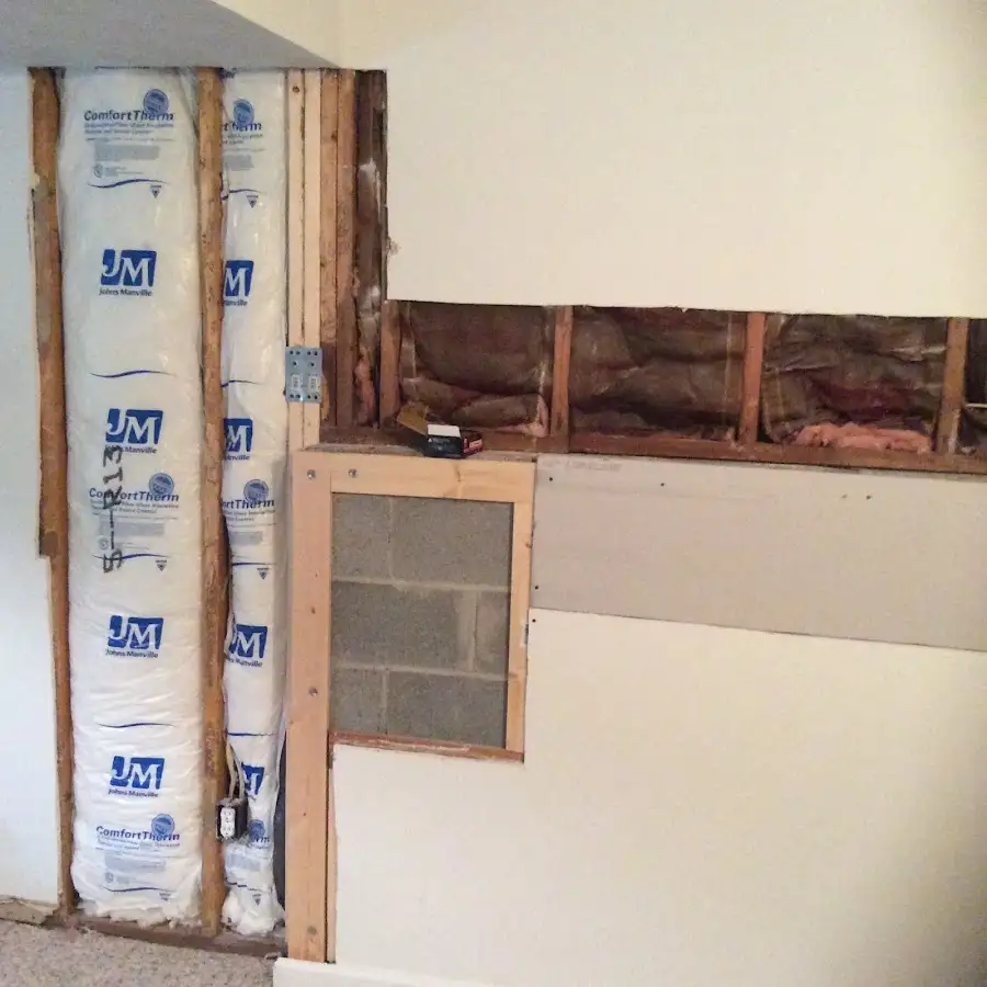 Wall insulation replacement during Structural Drying in White Lake